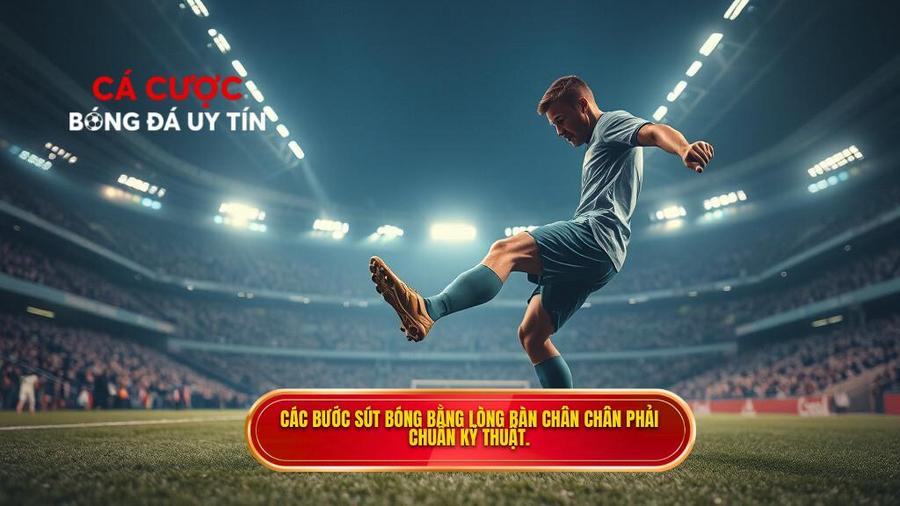 Kỹ thuật sút bóng bằng lòng bàn chân phải chuẩn từ chuyên gia 2 Phân tích chi tiết các bước thực hiện kỹ thuật sút bóng bằng lòng bàn chân phải