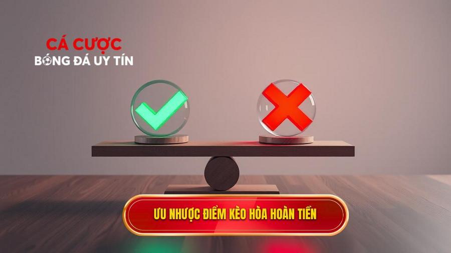 3. Ưu nhược điểm kèo hòa hoàn tiền Ưu nhược điểm kèo hòa hoàn tiền